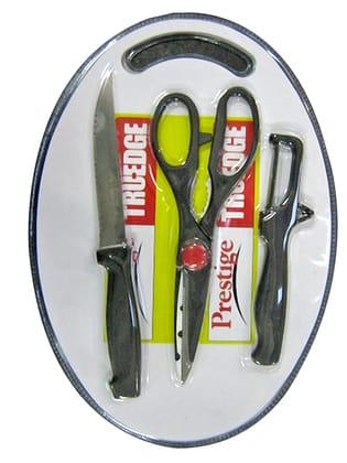 Prestige Tru-Edge  Kitchen 3-Pieces Knife Set with Cutting Board ( 43018)