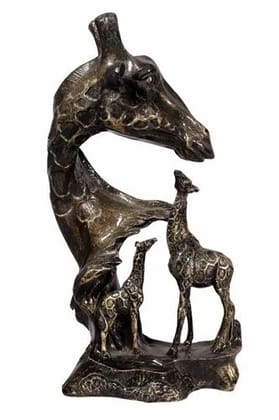 Unique International Marble Powder Giraaf family statue