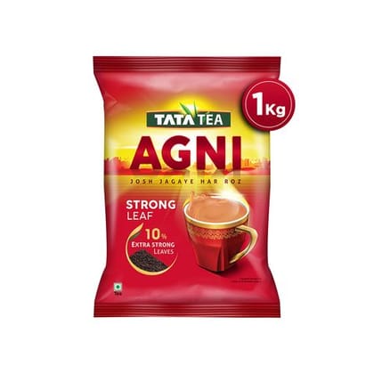 Tata Tea Agni Leaf Tea, 1 kg Pouch Tata Tea Agni Leaf Tea, 1 kg Pouch