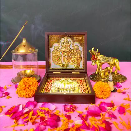 Laxmi Small Pocket Temple (24 Karat Gold Coated)