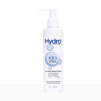 Hydro Active Aqua Ultra Light Gel Cream | Gel Based Moisturizer For Oily Skin | 60ml