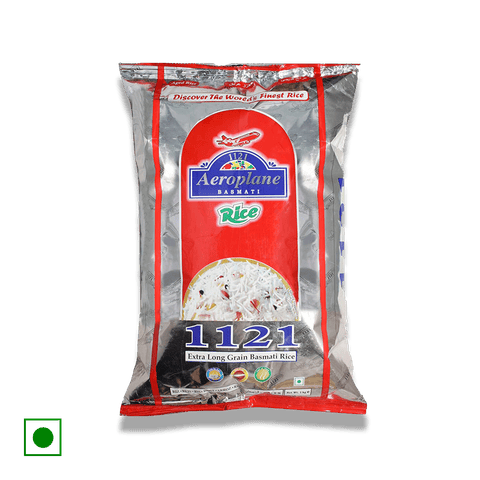 Aeroplane 1121 Extra Long Grain Basmati Rice, 1 kg Pouch