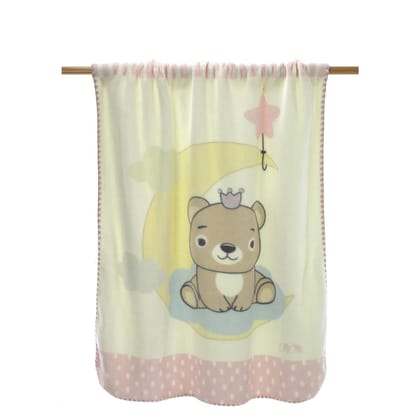 HIGH VOLUME BABY BLANKET 110X140 CM BY MORA SPAIN-PINK