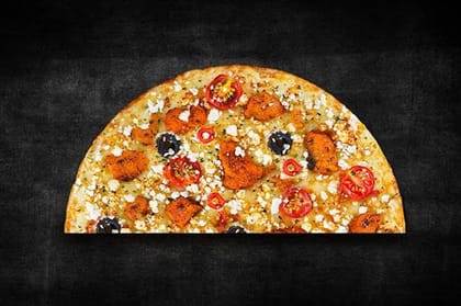 Feta Tandoori Chicken Phantom Semizza (Half Pizza)(Serves 1) __ Semizza (Half Pizza)