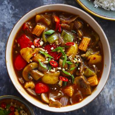Schezwan Vegetables Gravy
