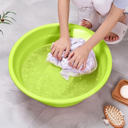 8814 Washing Basket,Washing Tub, Laundry Board with Container, Plastic Product, Bucket, Multi-functional, Easy to Carry