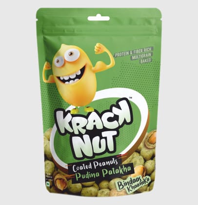 Krack Nut Coated Peanuts Pudina Patakha 85g * 3 (Pack of Three)
