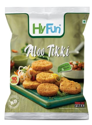 Hyfun Aloo Tikki – Frozen, Ready To Fry, 400 G