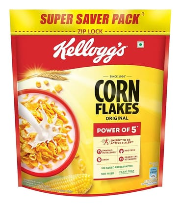 Kelloggs Corn Flakes - Original, High In Iron & B Group Vitamins, Breakfast Cereals, 900 g