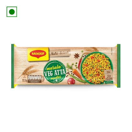 Maggi Masala Veg Atta Noodles, 435 gm Pouch