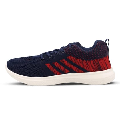 Walkaroo Boys Lace-up Training Shoes - WS3054 Navy Blue Red-1