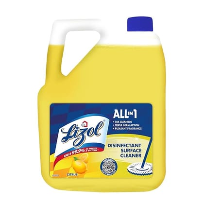 Lizol Disinfectant Surface & Floor Cleaner Citrus 5 L