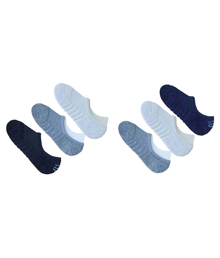 PENYAN Cotton No Show Socks Pack of 6 - Multi