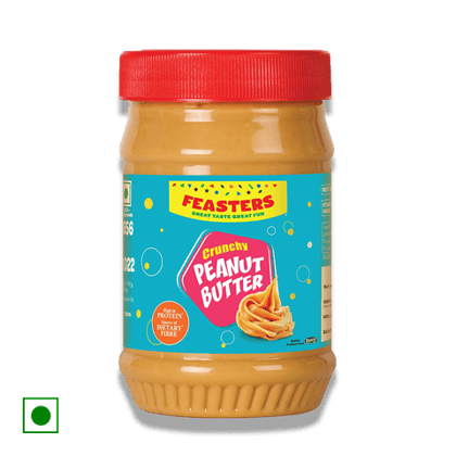 Feasters Feaster Peanut Butter-Crunchy, 510 gm Bottle