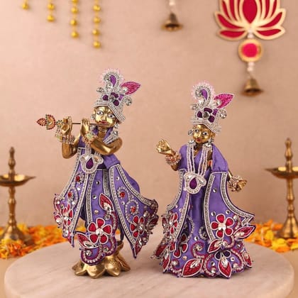 Pushp Mala Lavender Lehenga Dhoti with Patka & Shringar Set-3 inch / Lavender