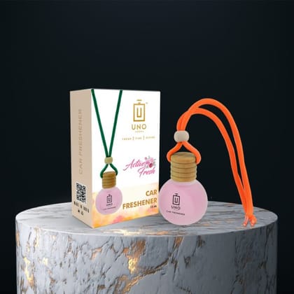 Aroma Car Freshener - Lavender Scented Hanging Paper Deodorizer, 90 Days Freshness, Easy Application, Unique Bottle Design, Long - Lasting 36 Months Shelf Life - Ideal for Vehicle Interior
