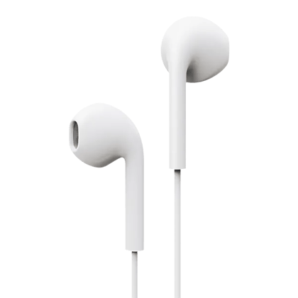boAt Bassheads 105 | Wired Earphones with 13mm Driver, Passive Noise Cancellation, Super Extra Bass, Lightweight Design White