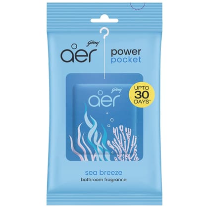 Godrej Aer Power Pocket, Bathroom Freshener – Sea Breeze (10G)