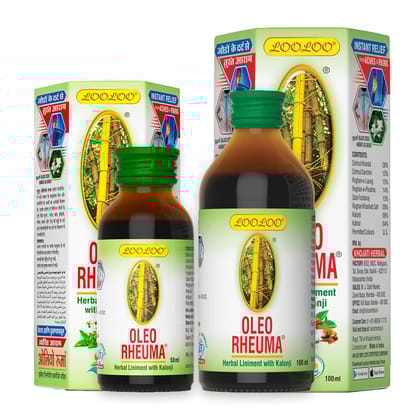 LooLoo Oleo Rheuma Liniment Oil Combo Pack, 100 ml/50 ml
