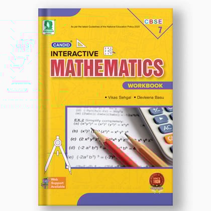 Candid Interactive Mathematics With Workbook - 7-Grade 07 / Mathematics