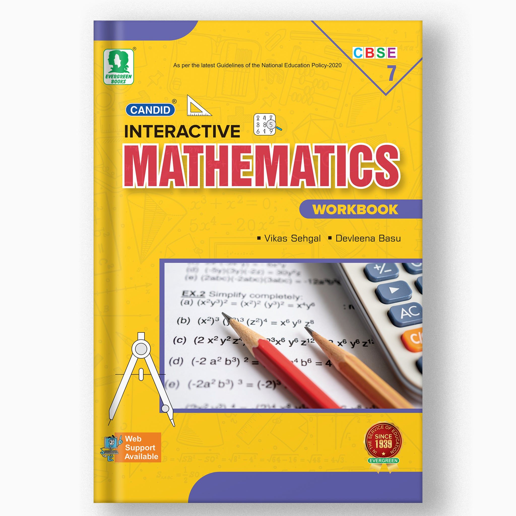 Candid Interactive Mathematics With Workbook - 7-Grade 07 / Mathematics