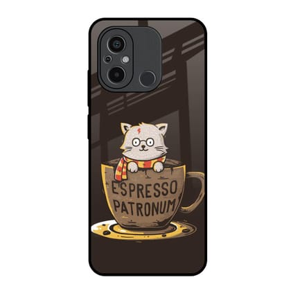 Tea With Kitty Glass Case For Redmi 12C