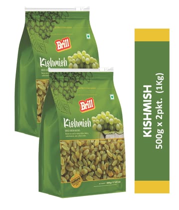 Brill Kishmish (Green Raisin) (500g x 2pkt) 1Kg
