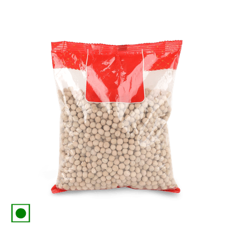 3 S Pulses White Peas, 500 gm Pack