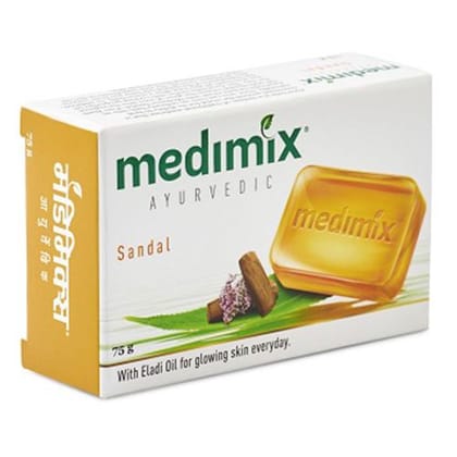 Medimix Bathing Soap Ayurvedic Sandal, 75 gm Carton