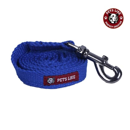 Dog Spun Polyester Leash-Small 20 mm / Royal Blue