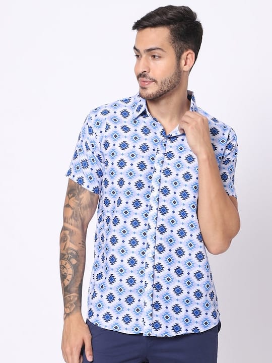 Classic Fit Ethnic Motifs Printed Casual Shirt