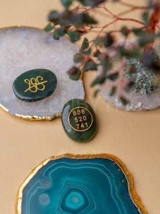 Green Jade Zibu Coin to Attract Money & Luck