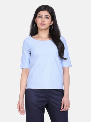 Cotton Top - Sky Blue-S