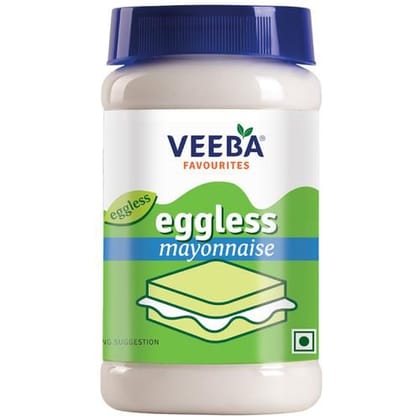 VEEBA Mayonnaise  Eggless Light  Creamy 475 g Pet Bottle