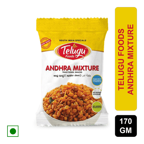 Telugu Foods Andhra Mixture, 160 gm Pouch