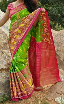 Ethnic Multi Designer Party Wear Silk Printed Sari J-97
