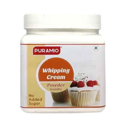 Puramio Whipping Cream Powder Vanilla (No Added Sugar), 200 gm