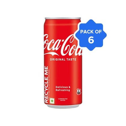 Coca-Cola Soft Drink (Set Of 6 @ 300 Ml)\, 1.8 L Pack