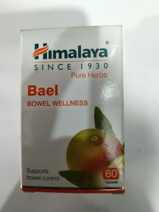 Himalaya Pure herbs Bael Bowel wellness Supports Bowel control 60 Tablets 