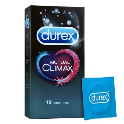 Durex Mutual Climax Condoms for Men & Women - 10 Count - [Discreet Packaging]