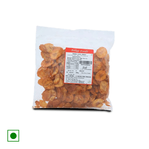 Balaji Foods Banana Chips Masala, 200 gm Pack