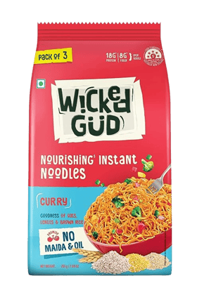 WickedGud Nourishing Curry Instant Noodles