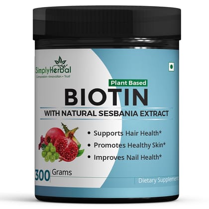 Simply Herbal Plant Based Biotin – 300 gm