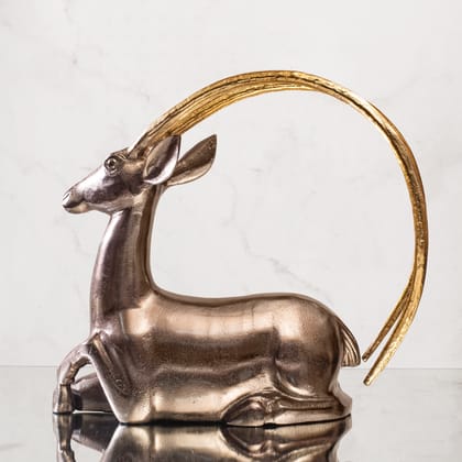 Majestic deer with grand horns-Rose gold