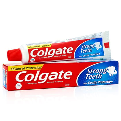 Colgate Toothpaste Dental Cream Strong Teeth - 200G (Pack Of 2)(Savers Retail)