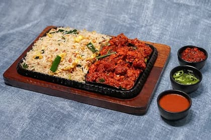 Chicken Chopper Rice With Topping [Serves 2]