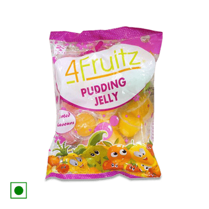 4Fruitz Assorted Pudding Jelly, 300 gm Pouch