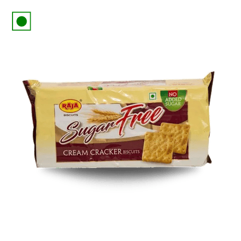 Raja Sugar Free Cream Cracker Biscuits, 275 gm Pack