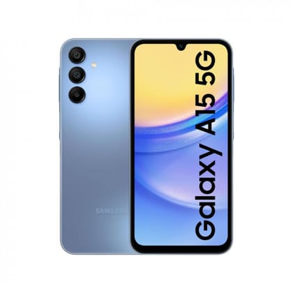 Samsung Galaxy A15 5G (Blue, 6GB, 128GB Storage) | 50 MP Main Camera | Android 14 with One UI 6.0 | 12GB Expandable RAM | MediaTek Dimensity 6100+ | 5000 mAh Battery