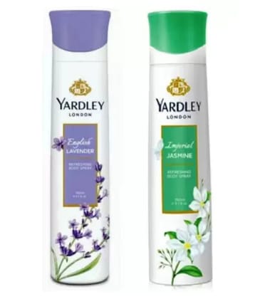Yardley London English Lavender and Jasmine Combo Pack 2 Deodorant Spray - For Women (150 ml, Pack of 2)